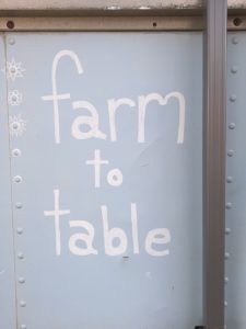 farm to table sign